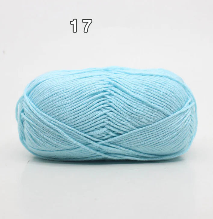8-Ply Cotton Yarn for Baby Knitting and Crochet
