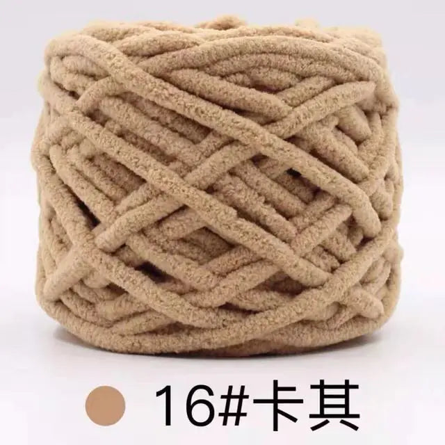 Blended Chenille Colorful Yarn for Knitting & Crocheting