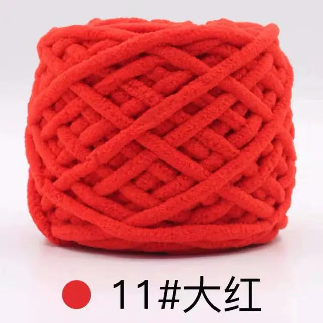 Blended Chenille Colorful Yarn for Knitting & Crocheting