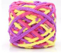 Blended Chenille Colorful Yarn for Knitting & Crocheting