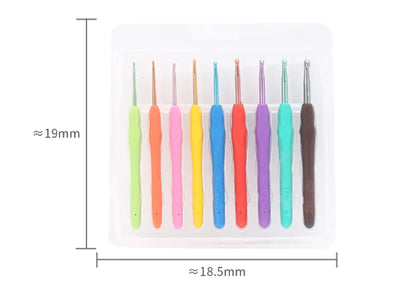 Crochet Hook Set with TPR Silicone Soft Grip