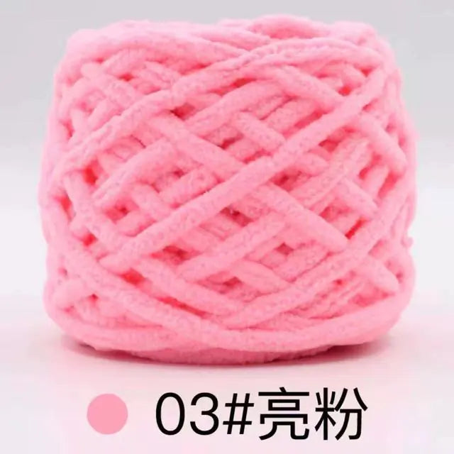 Blended Chenille Colorful Yarn for Knitting & Crocheting