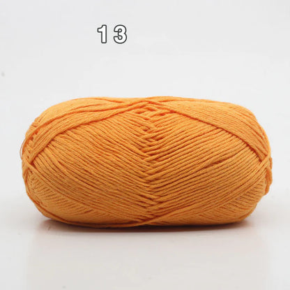 8-Ply Cotton Yarn for Baby Knitting and Crochet