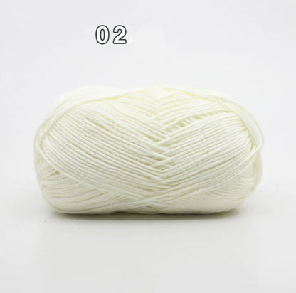 8-Ply Cotton Yarn for Baby Knitting and Crochet