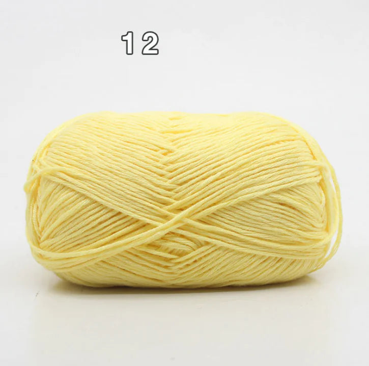 8-Ply Cotton Yarn for Baby Knitting and Crochet