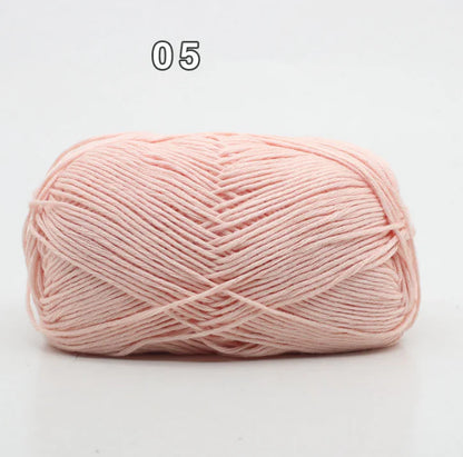 8-Ply Cotton Yarn for Baby Knitting and Crochet