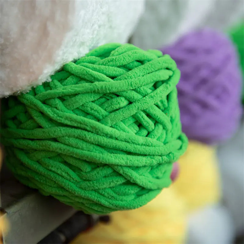 Blended Chenille Colorful Yarn for Knitting & Crocheting