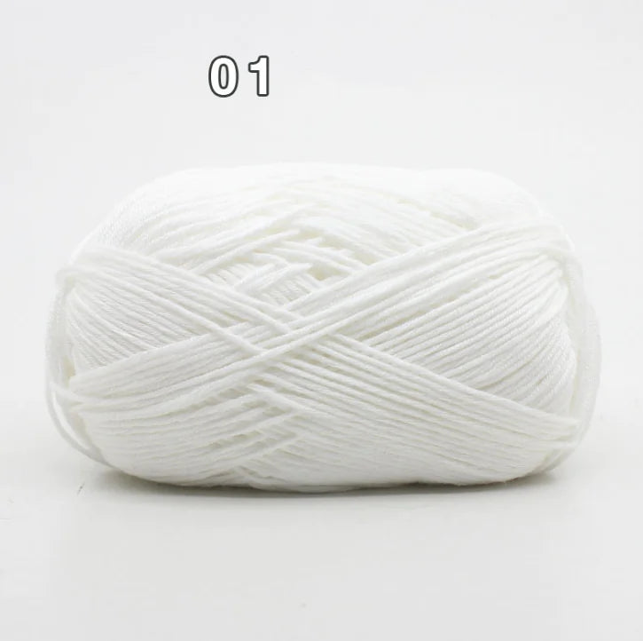 8-Ply Cotton Yarn for Baby Knitting and Crochet
