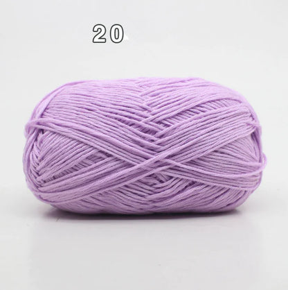 8-Ply Cotton Yarn for Baby Knitting and Crochet