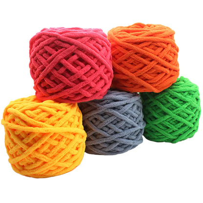 Blended Chenille Colorful Yarn for Knitting & Crocheting