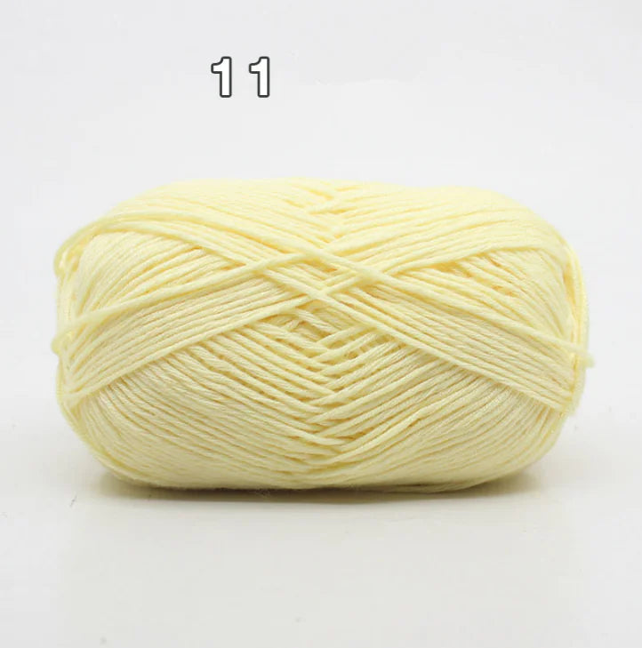 8-Ply Cotton Yarn for Baby Knitting and Crochet