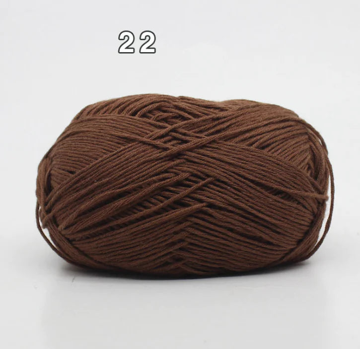 8-Ply Cotton Yarn for Baby Knitting and Crochet