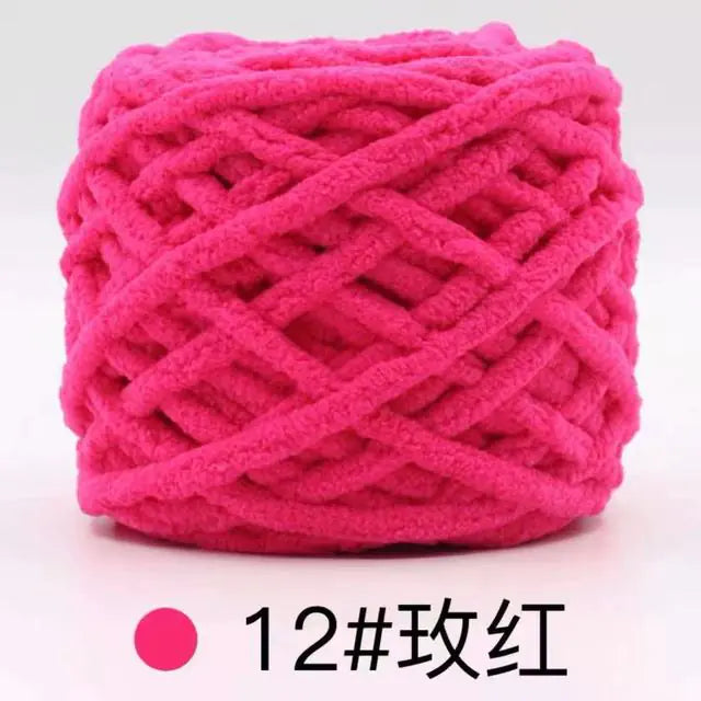 Blended Chenille Colorful Yarn for Knitting & Crocheting