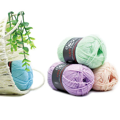 8-Ply Cotton Yarn for Baby Knitting and Crochet