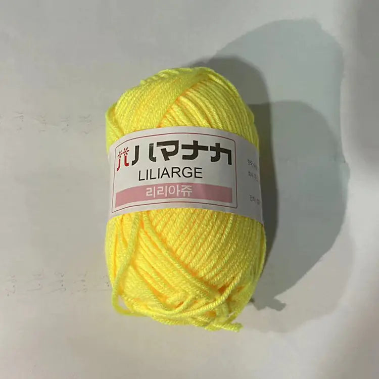 4-Ply Milk Cotton Yarn for Baby Dolls and Crochet