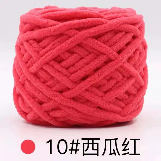 Blended Chenille Colorful Yarn for Knitting & Crocheting