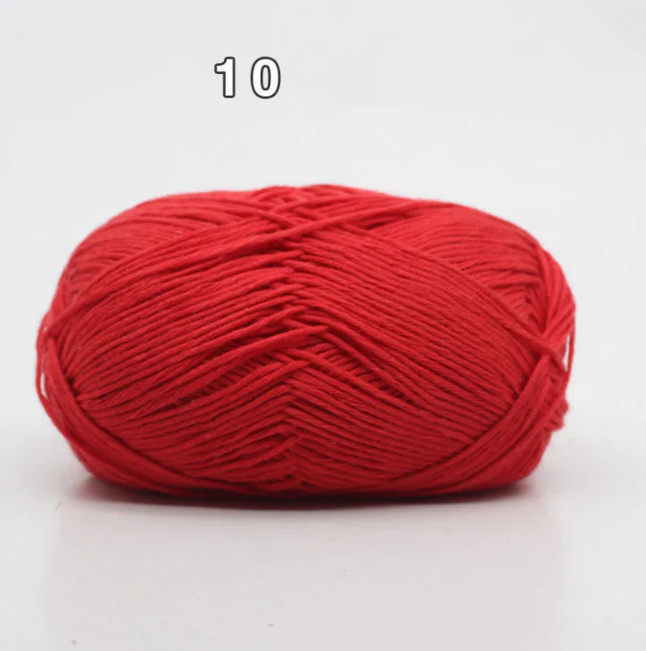 8-Ply Cotton Yarn for Baby Knitting and Crochet