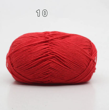 8-Ply Cotton Yarn for Baby Knitting and Crochet