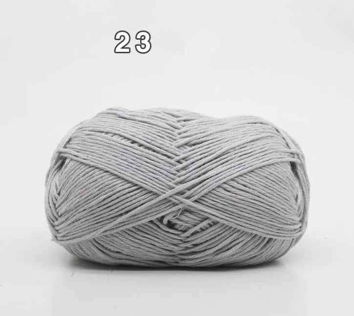 8-Ply Cotton Yarn for Baby Knitting and Crochet