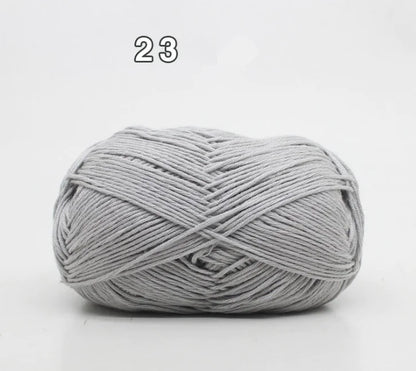 8-Ply Cotton Yarn for Baby Knitting and Crochet