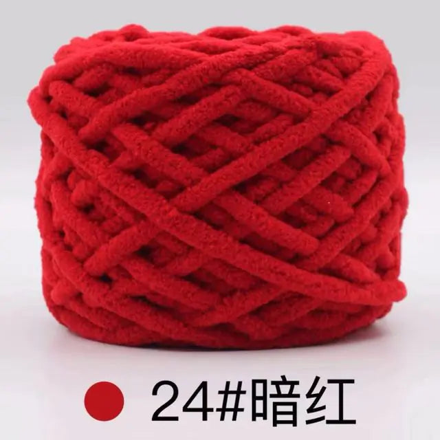 Blended Chenille Colorful Yarn for Knitting & Crocheting