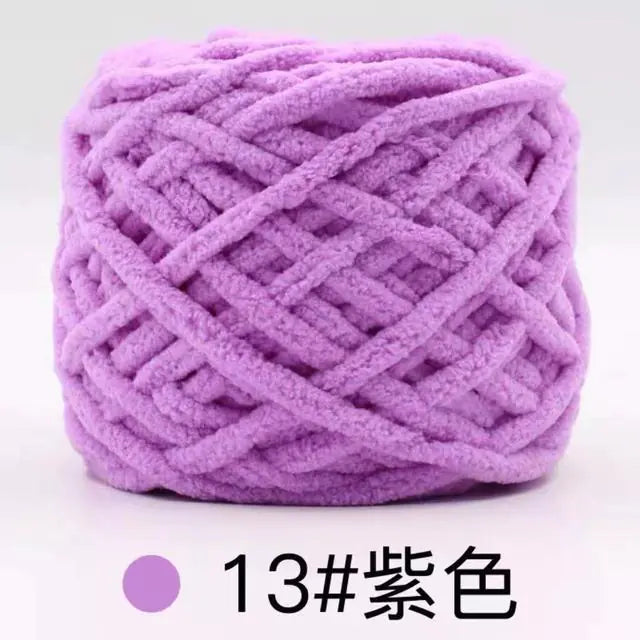 Blended Chenille Colorful Yarn for Knitting & Crocheting