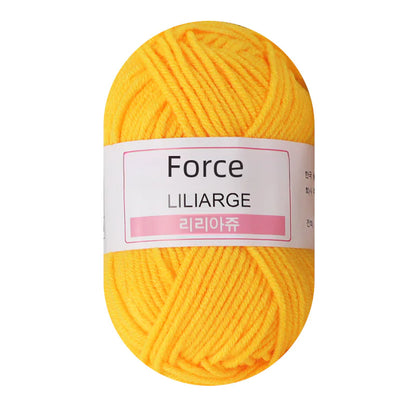 4-Ply Milk Cotton Yarn for Baby Dolls and Crochet