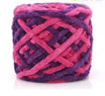 Blended Chenille Colorful Yarn for Knitting & Crocheting