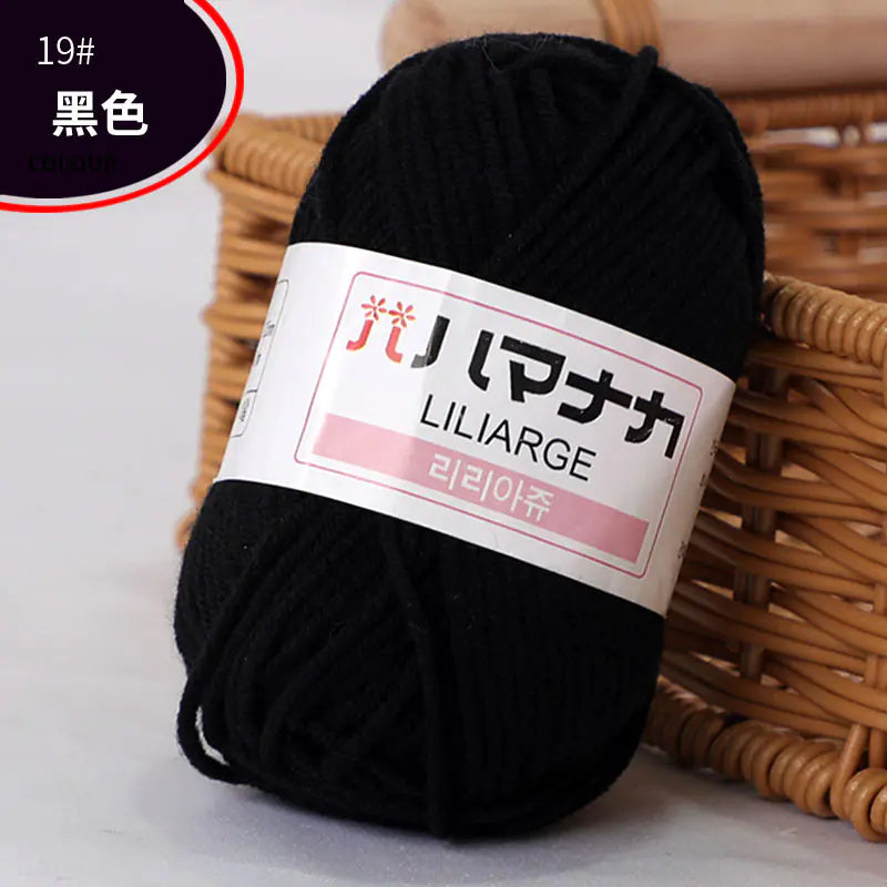 4-Ply Milk Cotton Yarn for Baby Dolls and Crochet