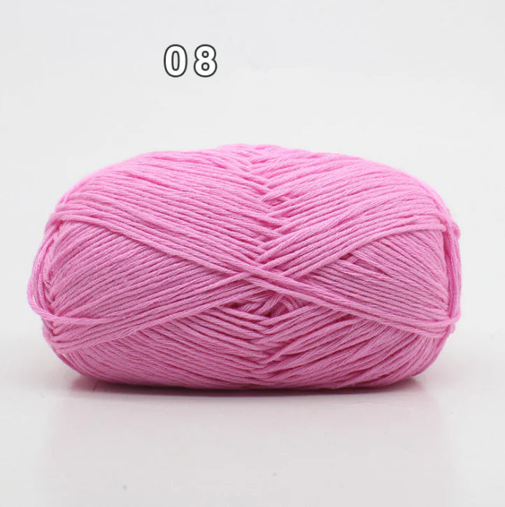 8-Ply Cotton Yarn for Baby Knitting and Crochet