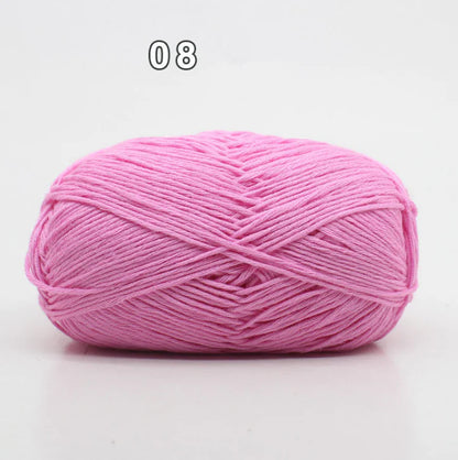 8-Ply Cotton Yarn for Baby Knitting and Crochet