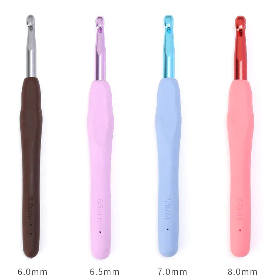 Crochet Hook Set with TPR Silicone Soft Grip