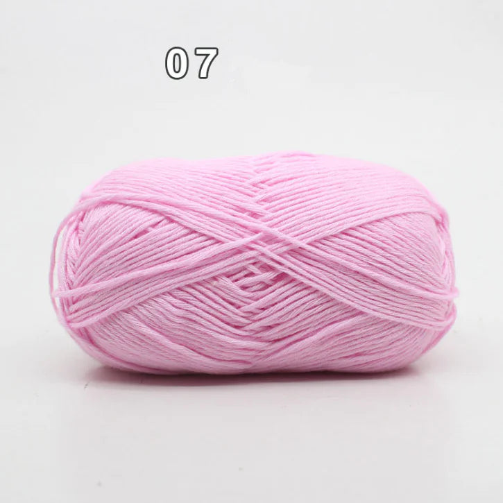 8-Ply Cotton Yarn for Baby Knitting and Crochet