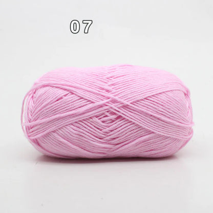 8-Ply Cotton Yarn for Baby Knitting and Crochet